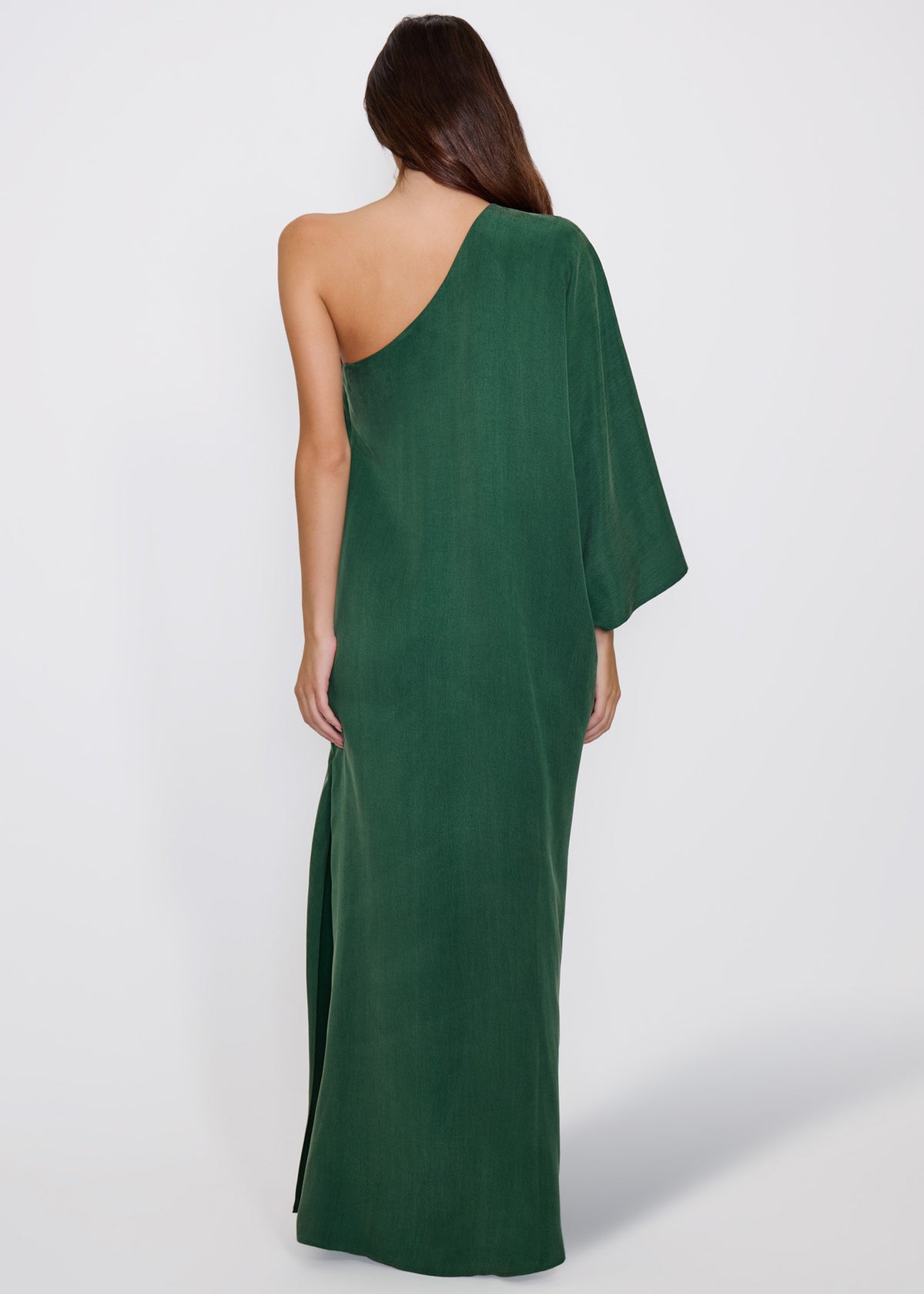Emerald Eden One Shoulder Dress