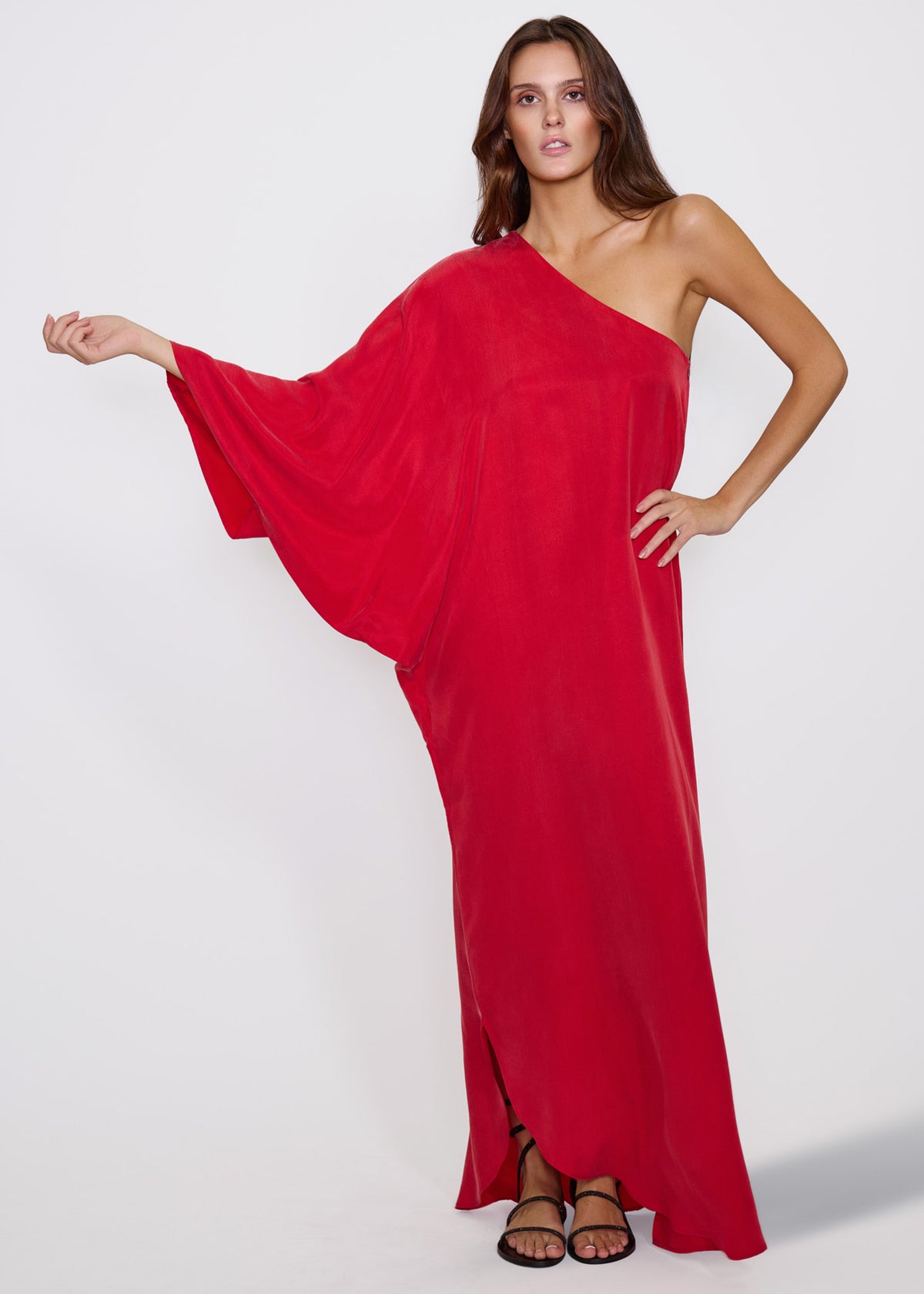 Rouge Eden One Shoulder Maxi Dress