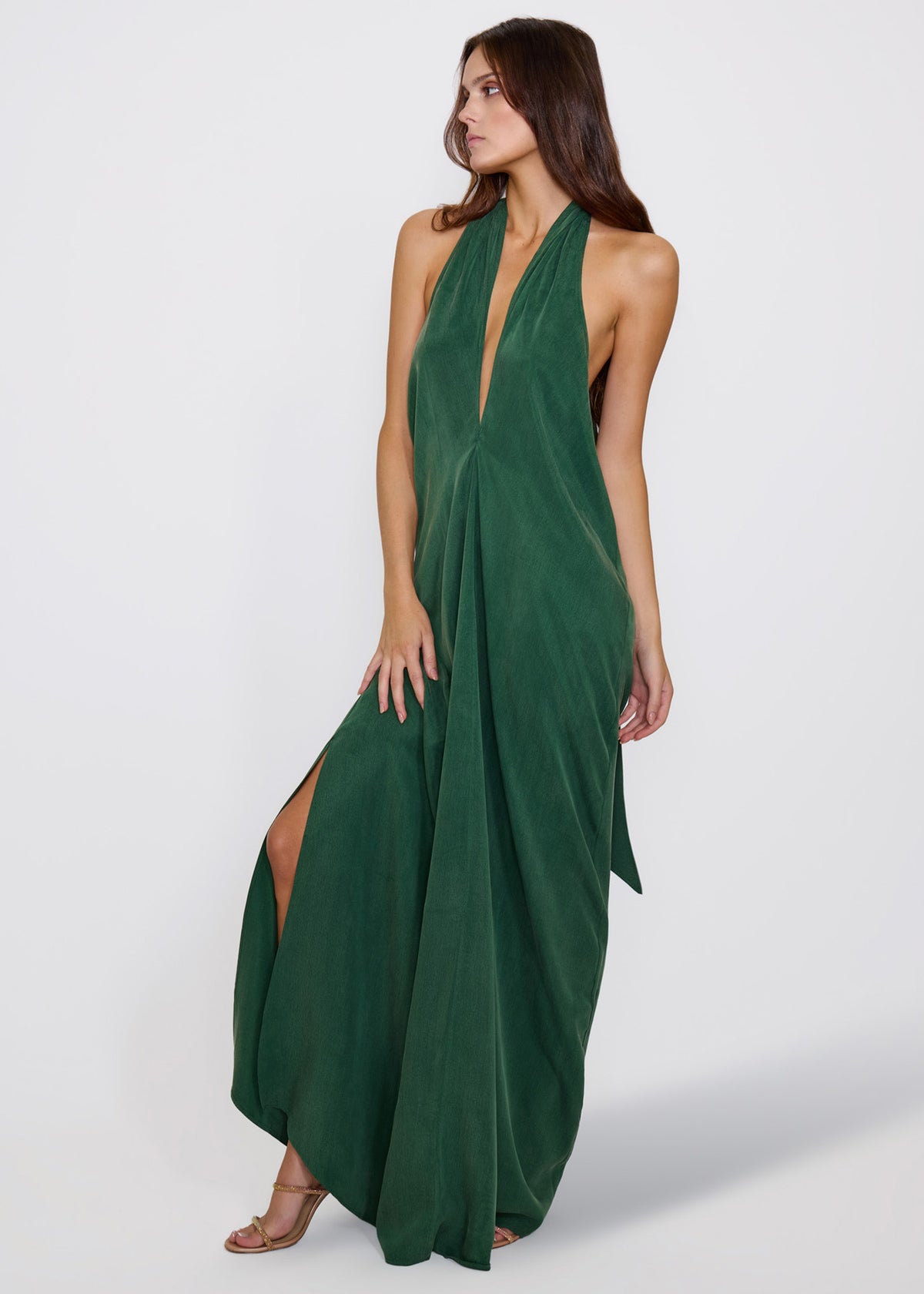 Emerald Eden Column Dress
