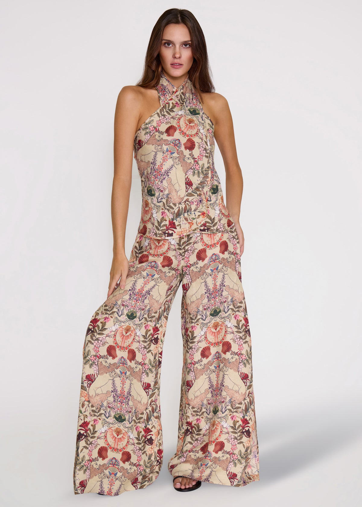 Prince Eden Cross Halter Top