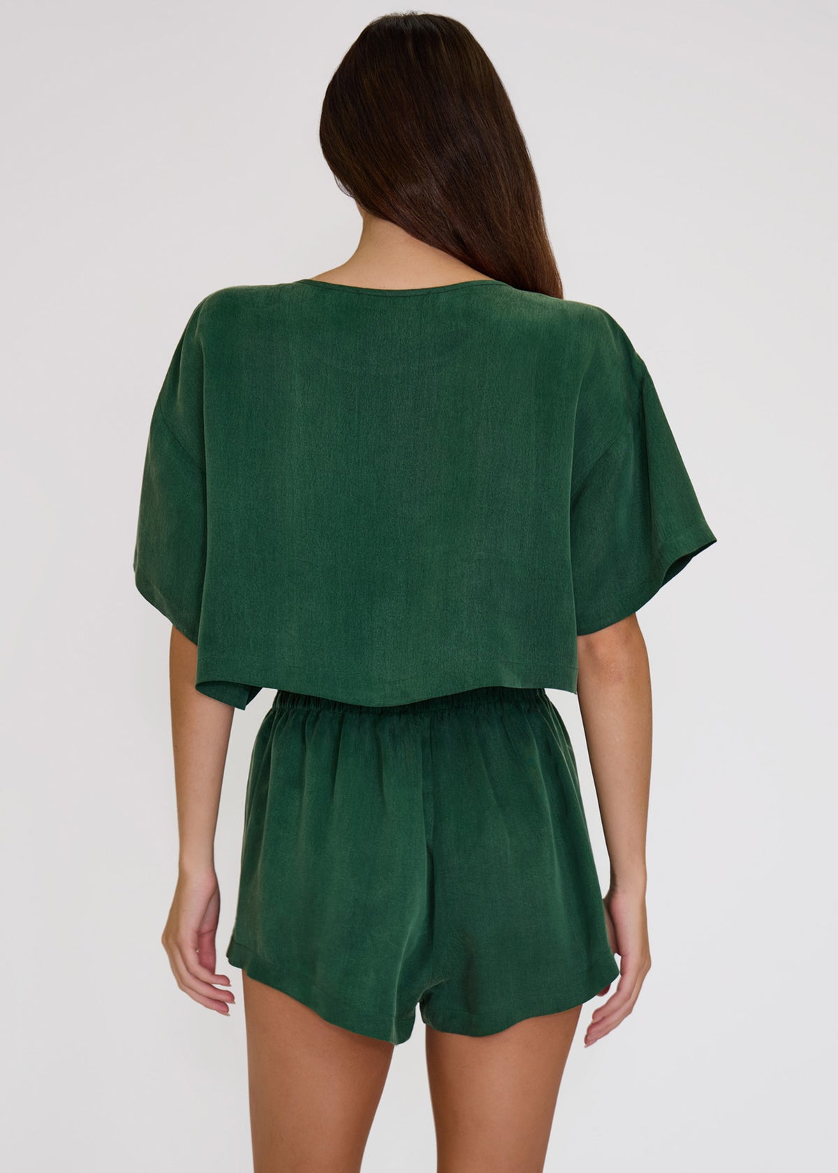 Emerald Eden Crop Tee