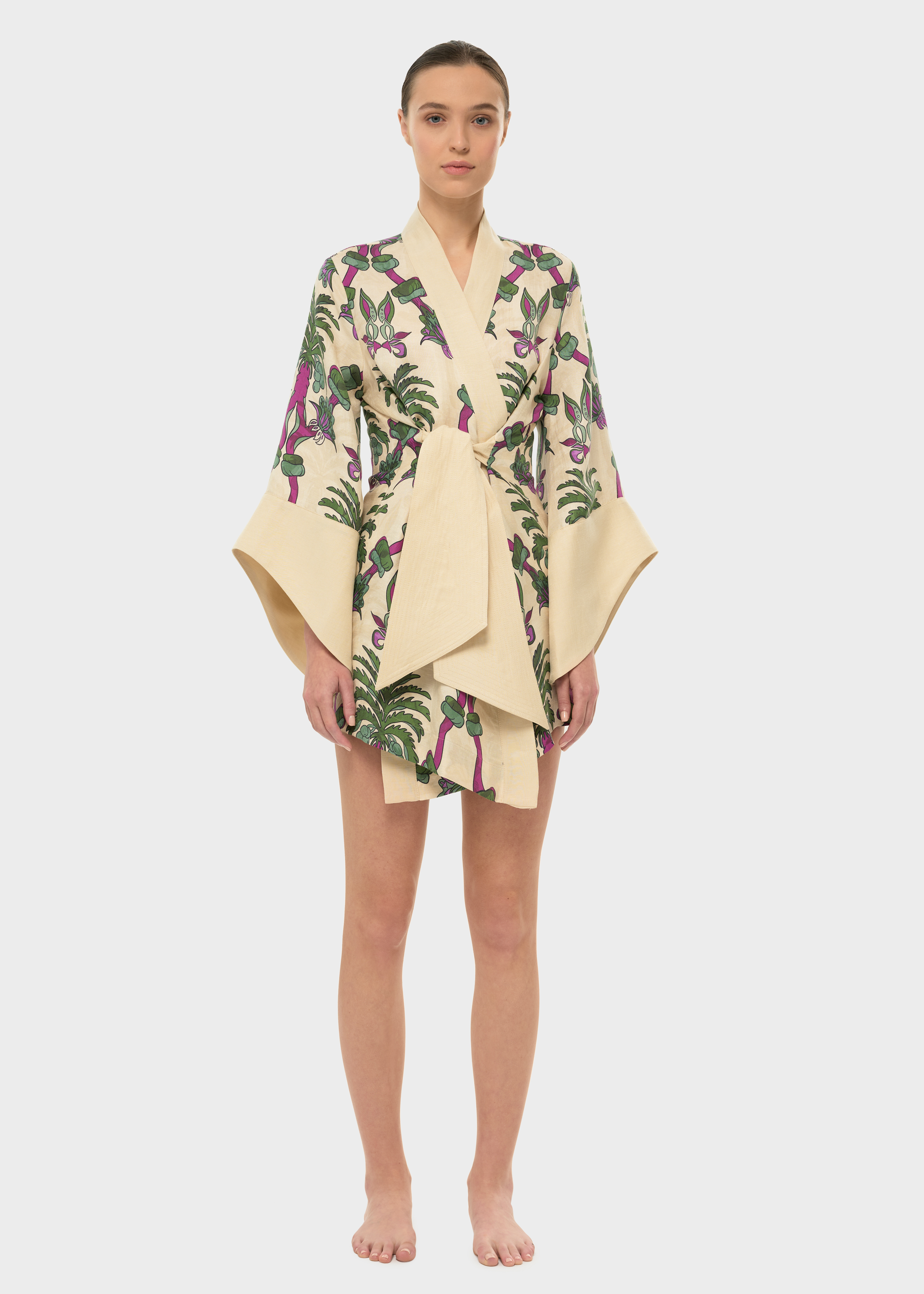 Palmera Amara Mini Kimono Robe