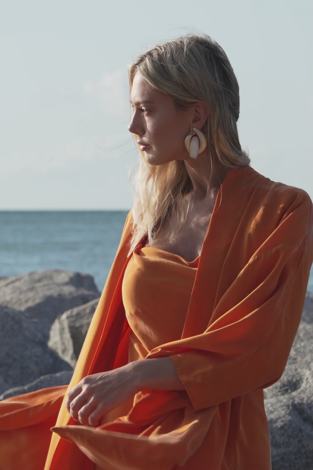 Kimono Ohana さん専用　紅葉　流泉　/867 Sienna Anya Oriental Kimono | Vegan Silk | Calypso by niLuu