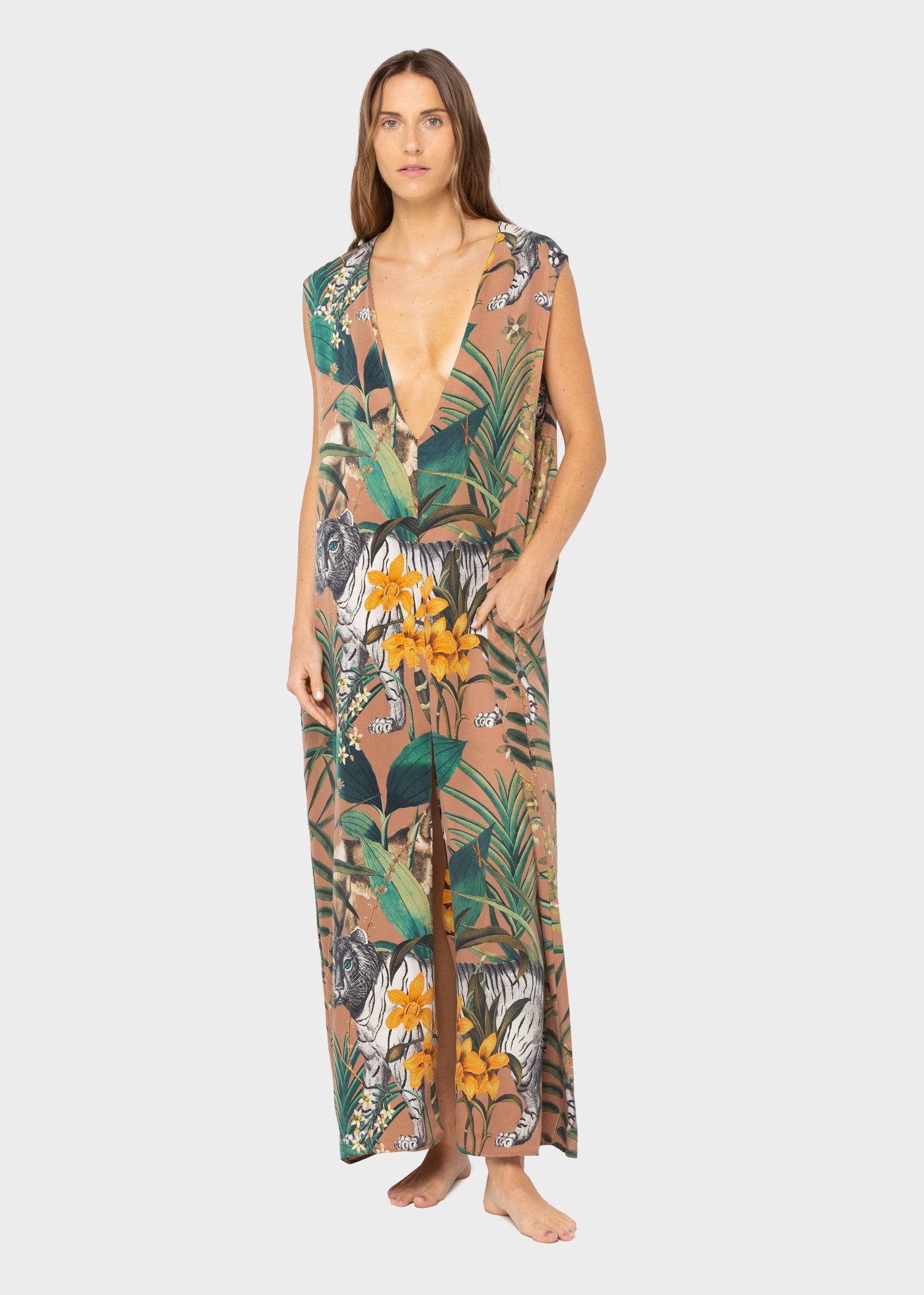 Serengeti Slit Dress-niLuu